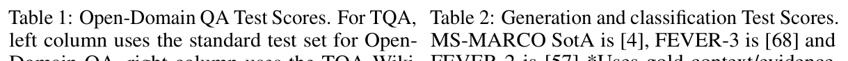 Table 2: Generation and classification test scores