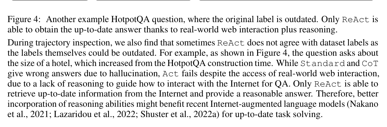 Figure 4: HotpotQA example where the gold label is outdated
