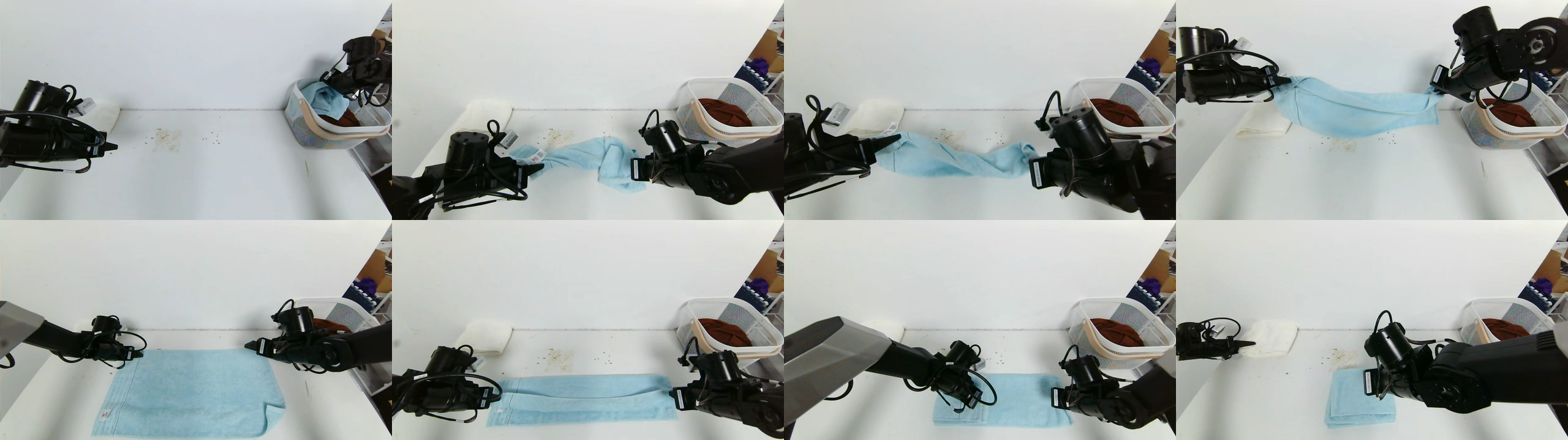 Figure 3: real-world towel-folding benchmark on Galaxea R1 Lite
